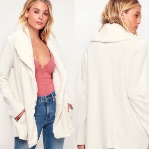 NWT Jack by BB Dakota Late Nights Faux Fur Collar
